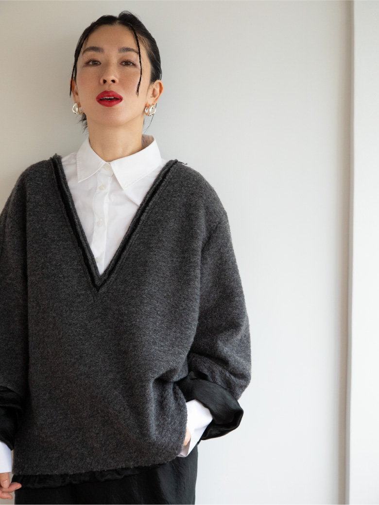 WILDTHINGS×YOSHIMI NAGAO ロングジレ WILDTHINGS×YOSHIMI NAGAO ロングジレ トップス