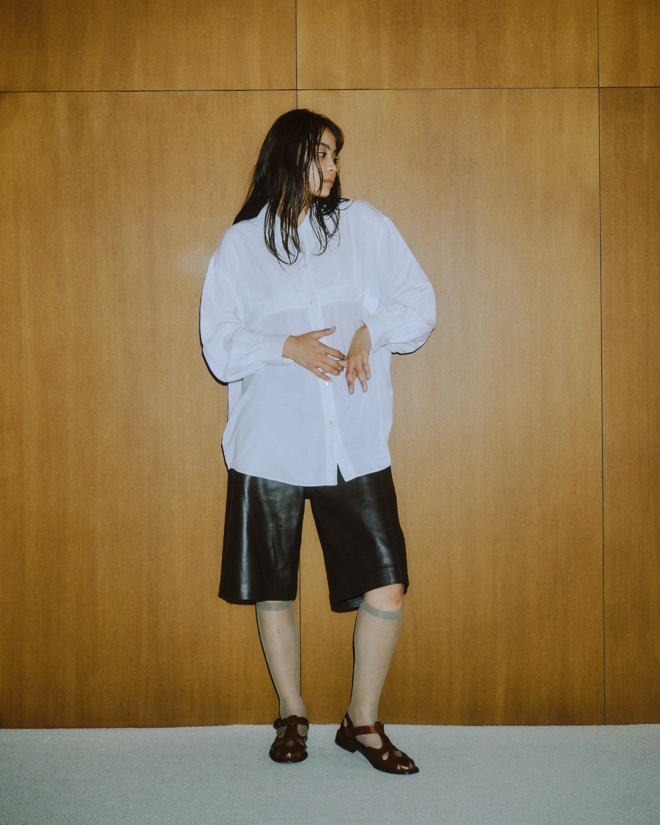 2WAY SHIRT × LEATHER