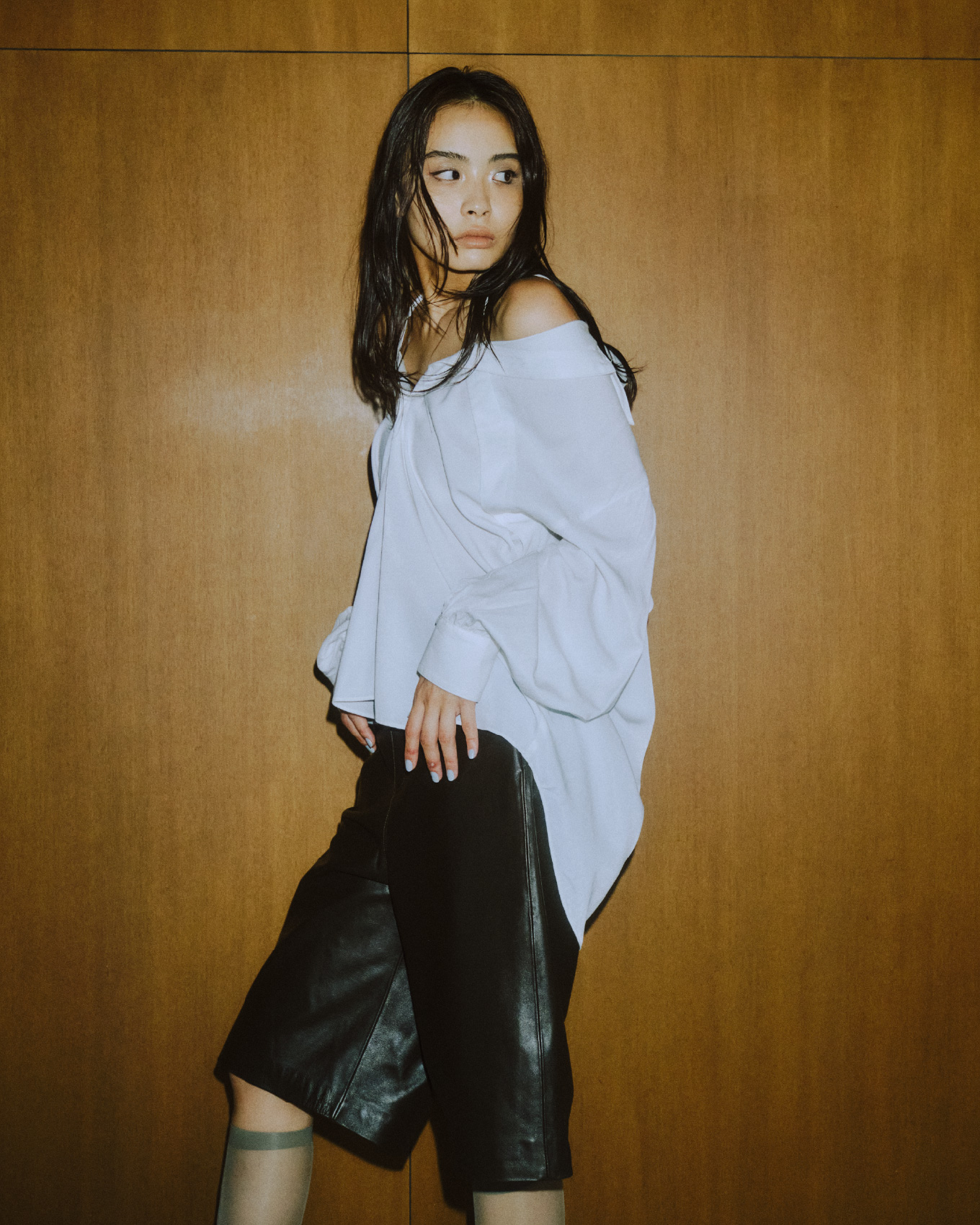 2WAY SHIRT × LEATHER