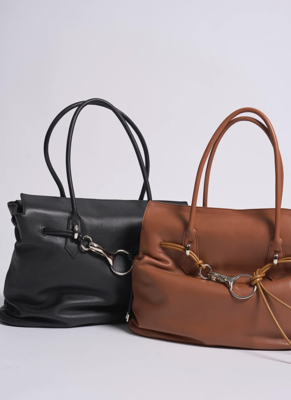 Tote bag 商品イメージ　ブラック　ブラウン