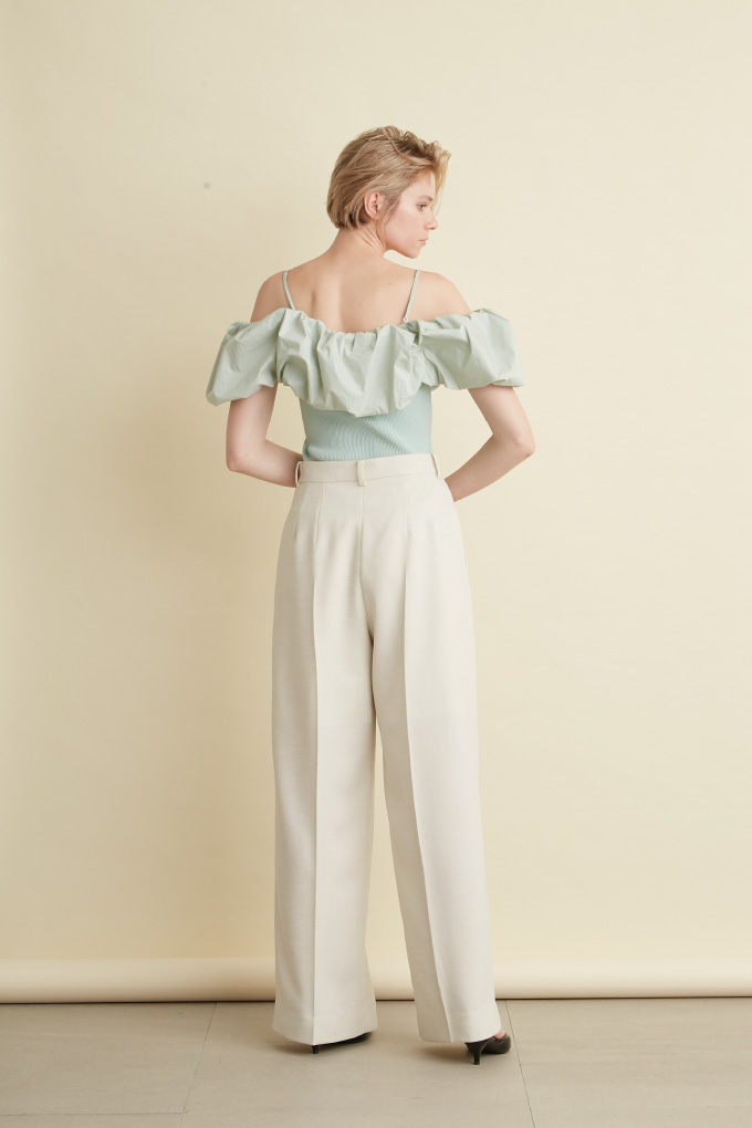 Balloon docking knit tops ¥26,400