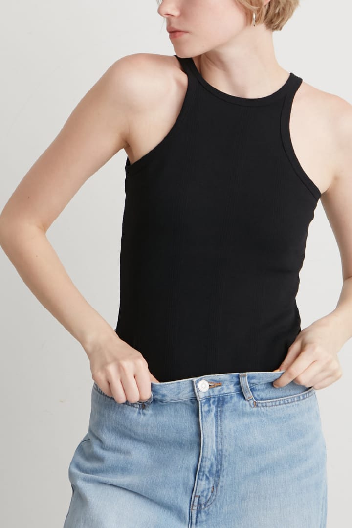 【MILLER×styling/】Back open cup-in bodysuit
