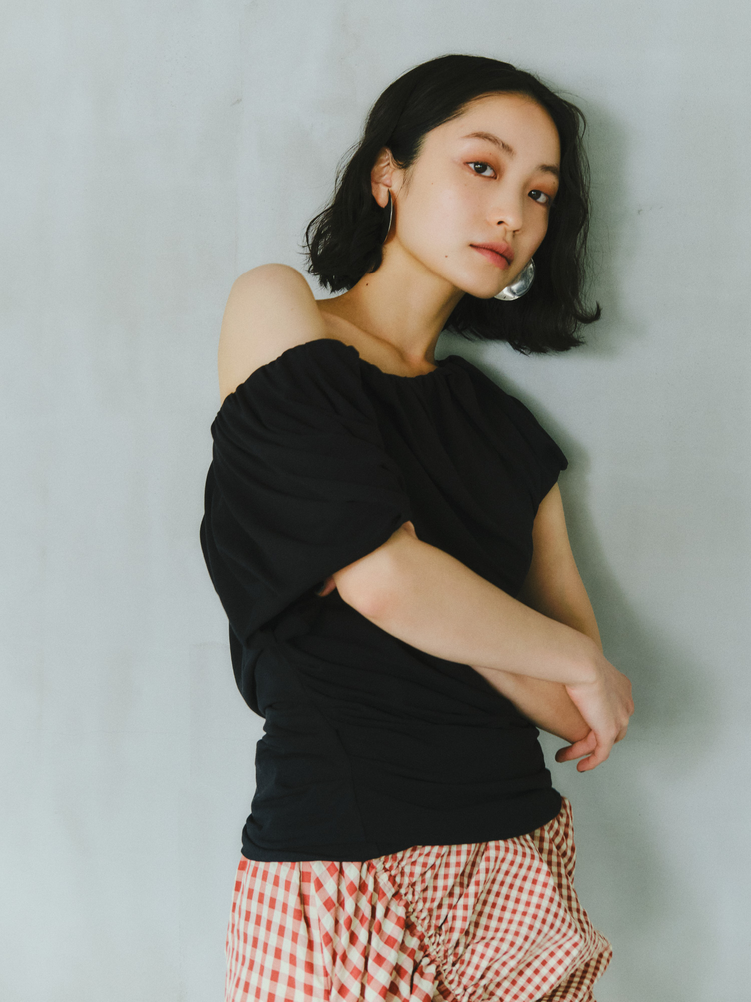 I LIKE FASHIONABLE TOPS商品を着用したモデル画像