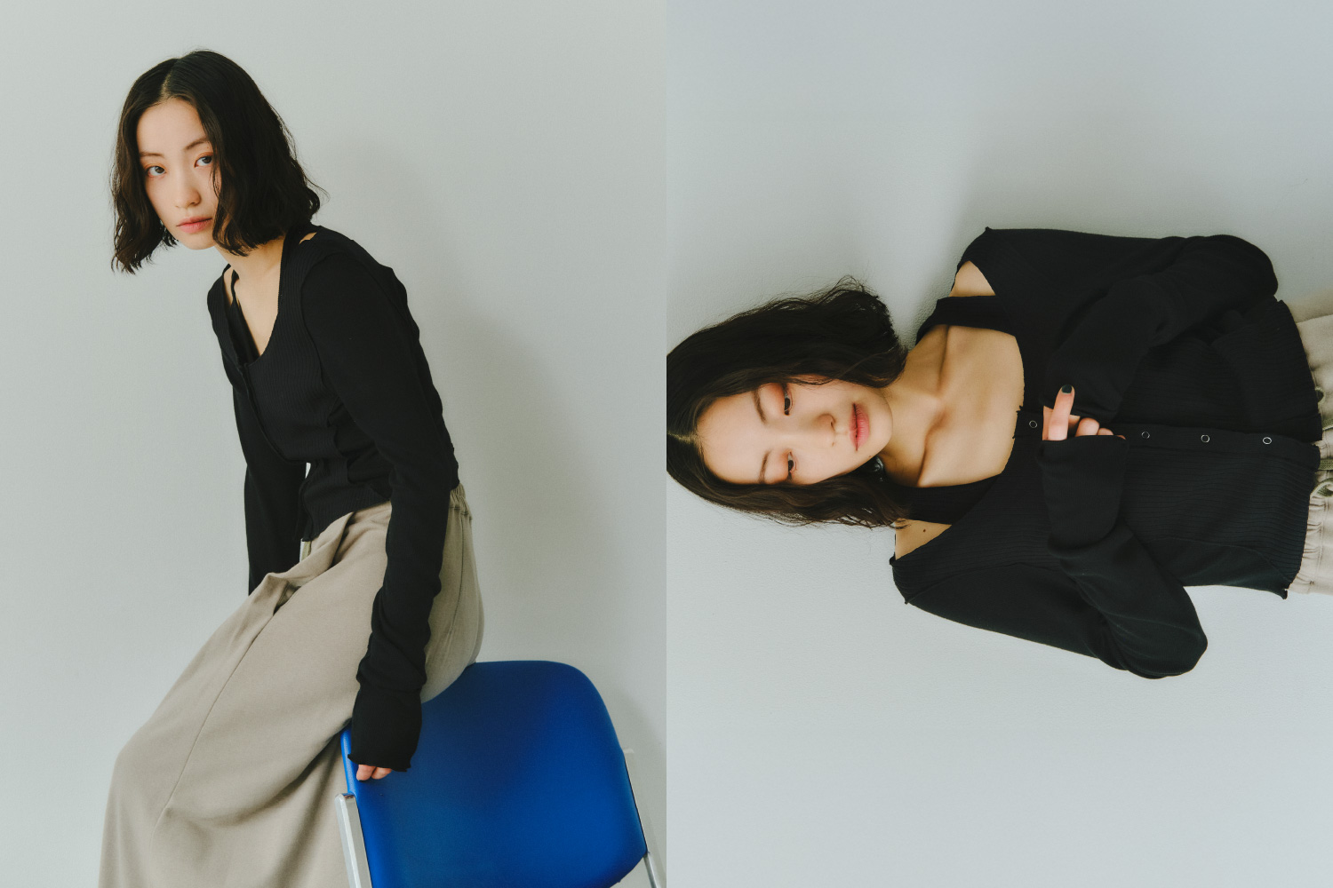 I LIKE FASHIONABLE TOPS商品を着用したモデル画像