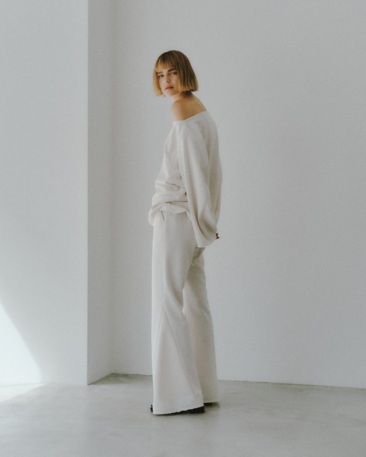 【S/S】ウォッシャブル2WAYスウェットトップス、【S/S】ウォッシャブルスウェットパンツの着用イメージ
